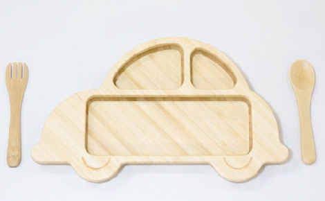 車の形の竹食器